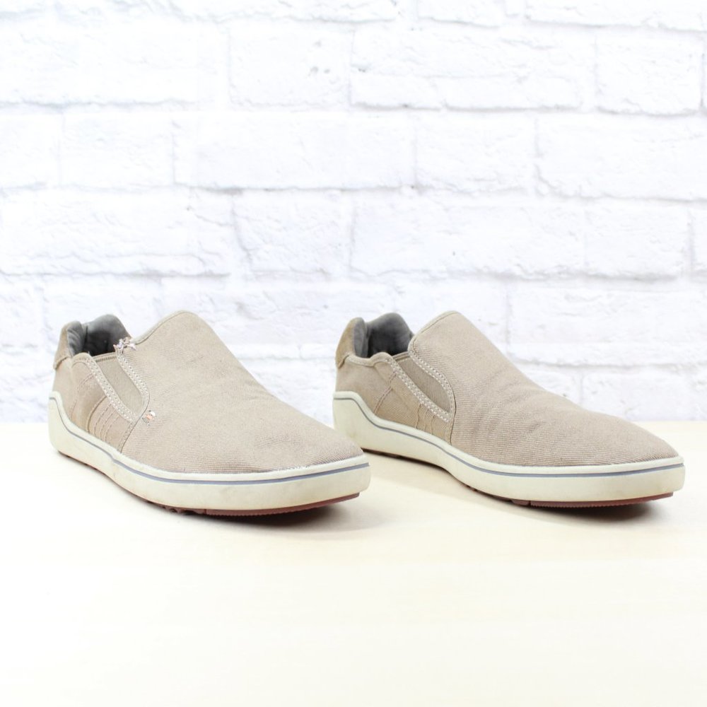 Merrell Primer Laceless Vent Boulder Brown Canvas Suede Sneaker US 10.5 - Picture 3 of 10